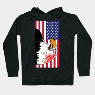 USA Drawing of an Eagle Hoodie